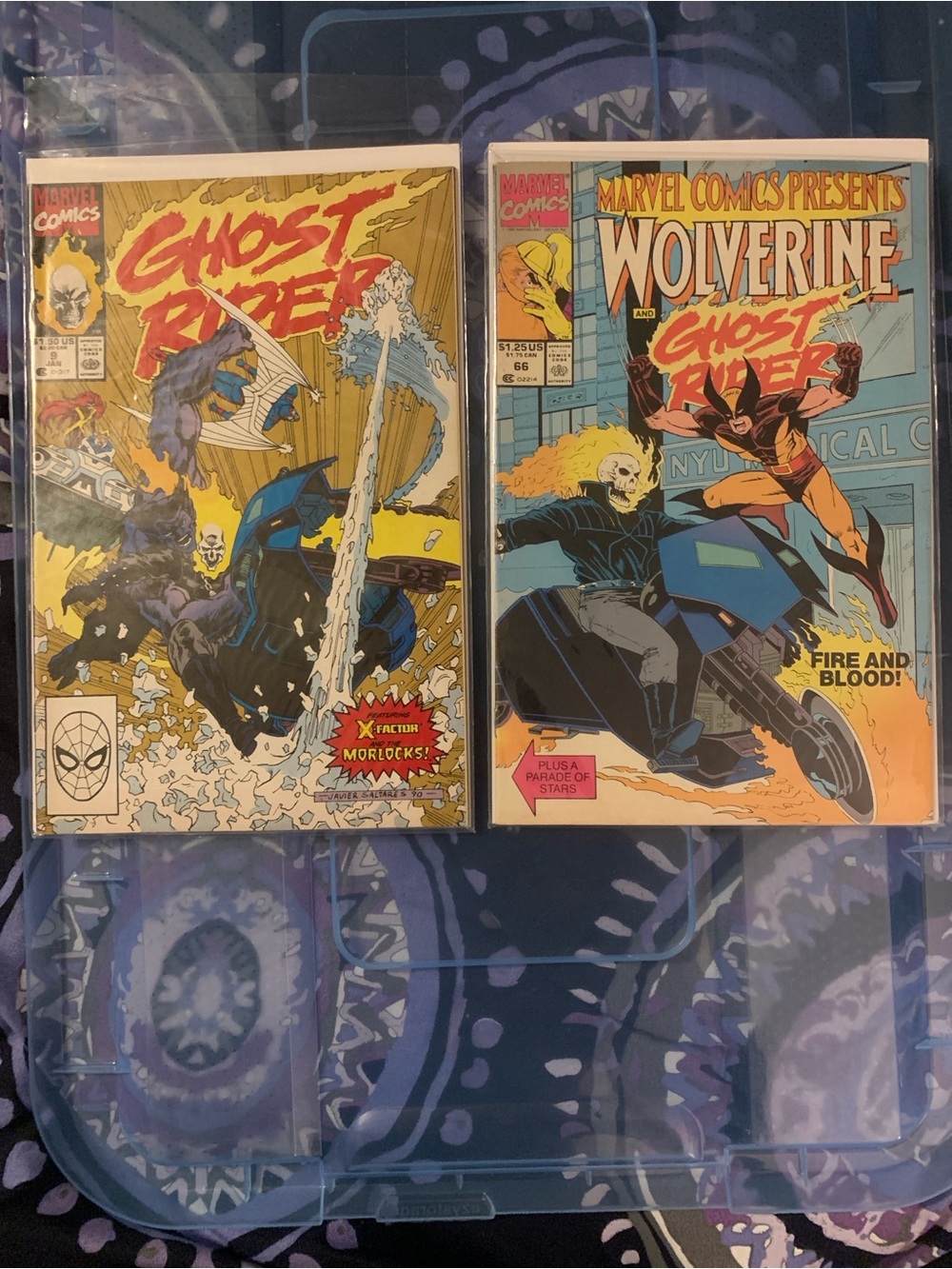 Marvel Ghost Rider & Wolverine Comic Lot - Yellow/Blue/Black Covers
